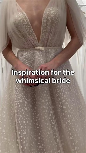 Whimsical Wedding Dress #bohowedding #bridalinspo