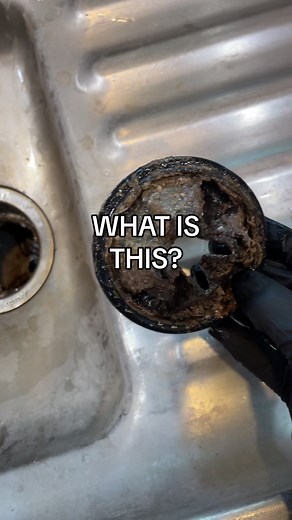 This is the garbage disposal splash guard. Slime & gunk will accumulate on the underside of the splash guard and are a major source of odors & a breeding place for germs. Some splash guards are removable, like this one. But not all of them are. Removable splash guards are very easy to take off. I spray them with dish soap & give them a good scrub down with a small brush to remove the grim. Then, I let it soak in some vinegar to deodorize. If you have to struggle to take your splash guards off, t