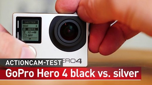 GoPro Hero 4 black vs. GoPro Hero 4 silver - Praxis-Test