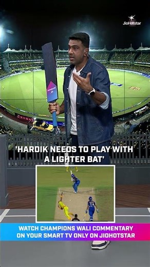 #CSK v #MI | Ravichandran Ashwin on Hardik Pandya’s batting | Power vs Timing | #TATAIPL 2026