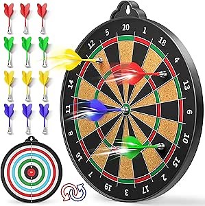 Magnetic Dart Board for Kids Indoor Outdoor Kids Games and Party Games, Christmas Birthday Gifts Toys for Boys Age 3-12