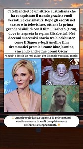 🎬 La carriera cinematografica di Cate Blanchett