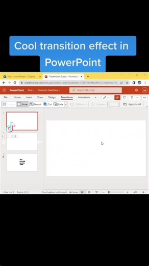 365OfficeQuickTips-Transition Effect. #learningontiktok #fyp