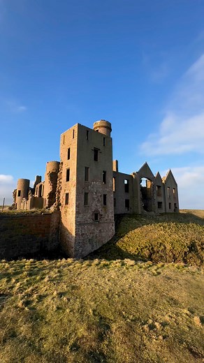 4.3K views · 138 reactions | Slains Castle, also known as New Slains Castle to distinguish it from the nearby Old Slains Castle, is a ruined castle in Aberdeenshire, Scotland. It overlooks the North Sea from its cliff-top site 1 kilometre (0.62 mi) east of Cruden Bay. | Europe attractions | Facebook