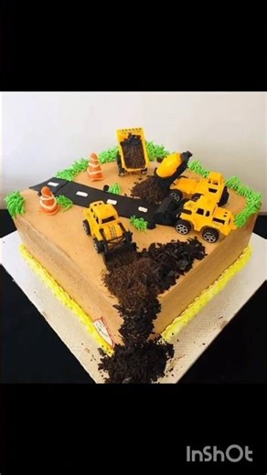 JCB birthday theme cake #cake #cakedecorating #shortsfeed #shortvideo #youtubeshorts