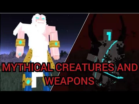 Minecraft Mythical Creaures and Weapons All Bosses ( 1.17.1 Mod )