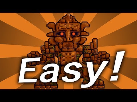 Terraria How To Defeat: Expert Golem