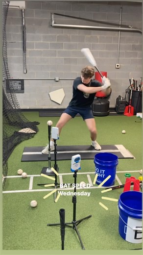 36 reactions | Bat Speed Boot Camp Wednesday!! Crank it up!!  #hitting #wednesday #baseball #train #fast #quick #explode #hit #boom Using that @swingspeedradar to challenge ourself and track our bat speed! @cash_wilmoth @jones339976 @xan.charles | The Ultimate Swing | Facebook