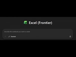 Excel Frontier Copilot agent first tour
