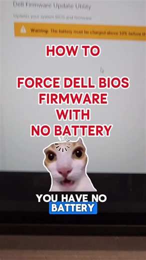 How to force upgrade the bios firmware on a Dell laptop or desktop 1. Download the firmware by itself and run it 2. On the main screen click the gear 3. type in /forceit and click OK 4. Click the update button and wait 5. Reboot the system and be careful to keep the power cord connected The Dell device will force the firmware to be applied and ovewrite the existing version, even if it the same version. #dell #firmware #bios #techtips #tiktoklearningcampaign