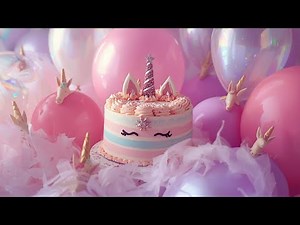 Pink Themed Happy Birthday Slideshow | Birthday Background Song 🎂🎀✨