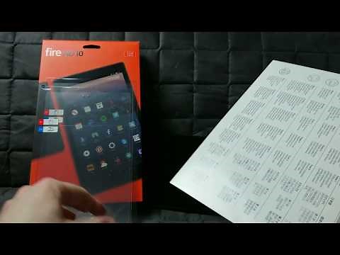 Amazon Fire HD 10 Tablet: NuPro AntiGlare Screen Protector bubbly installation and first impression