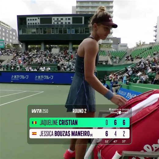 Watch Round of 16 Match Highlights from Jaqueline Cristian vs. Jessica Bouzas Maneiro in Osaka. | WTA