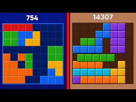 Block Puzzle 🧩 VS Block Blast Puzzle ✨🔥 Satisfying Mobile Gameplay 📱 Android & iOS 🎮