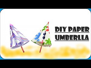 DIY Miniature beach umbrella
