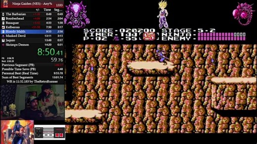 Ninja Gaiden (NES) Speedruns! Going for Sub 14!! First Original NES System Stream!