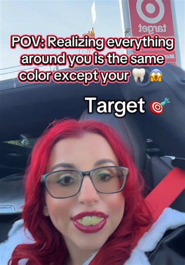 POV: Realizing everything around you is the same color except your 🦷 😱 #corvette #red #viral #fyp #foryou