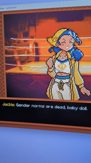 gender norms are dead in our sapphic dating sim, Life After Magic! #cozygames #visualnovel #datingsim #indiegames #yuri #wlw #sapphic #lesbian #pixelart