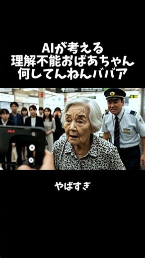 AIが考える理解不能おばあちゃん 何してんねんババア！！ Part 2. #aiおばあちゃん