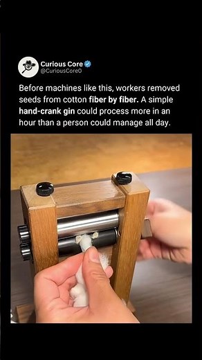 Hand Crank Cotton Gin