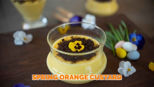 Spring Orange Custard