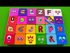 Numberblocks & Alphablocks – Looking All Clay Opening Square Coloring! Satisfying ASMR Video