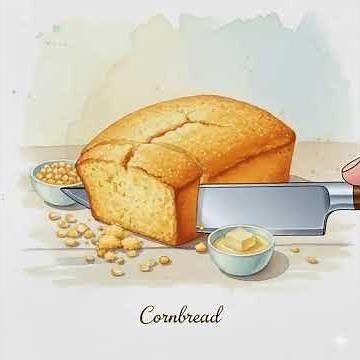 Homemade Classic Cornbread Recipe 🌽🌾