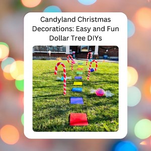 Candyland Christmas Decorations: Easy and Fun Dollar Tree DIYs