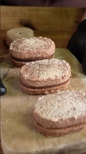 Chocolate Dacquoise ダックワーズ・ショコラ / 手作りバレンタインチョコ #shorts #asmr #cooking