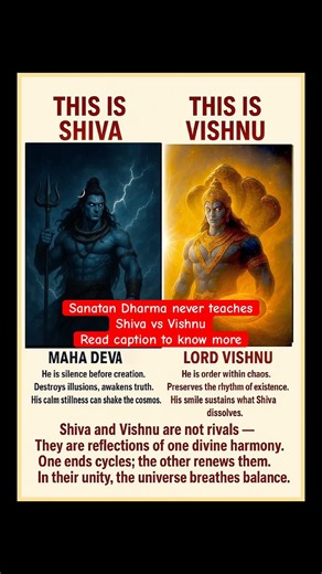 Shiva & Vishnu Are Not Rivals 🕉️ | The Divine Balance Explained #shiv #vishnu #rivals