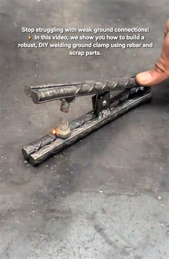 Incredible DIY Welding Ground Clamp | Making Powerful Tools from Scrap Rebar