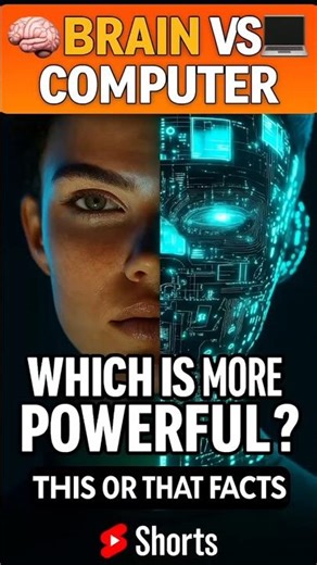Brain 🧠 vs Computer 💻 – The REAL Winner Will Shock You #mindvsmachine #shorts