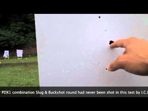Winchester PDX1 Slug & Buckshot Combo 12 Gauge, Wall Penetration Demo