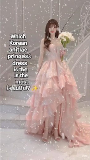 Beautiful Korean Anime Pink Princess Dress 💖 | Fantasy Korean Outfit #shorts #fashionshorts