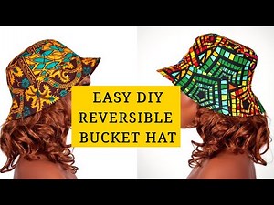 EASY Reversible BUCKET HAT cutting & sewing/Summer bucket hat/ DIY fabric hats/step-by-step tutorial