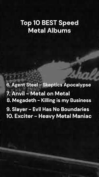 Top 10 Best Speed Metal Albums #metal #heavymetal #speedmetal #thrashmetal #nwobhm #rockband #rock