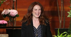 Julianne Moore Can’t Control Her Hair During the Summer