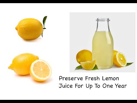 How To Store / Preserve Fresh Lemon Juice For Up To One Year. Two Methods