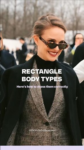 Not all rectangle body types are the same, dress yours correctly. #smartstyling #styleinspo
