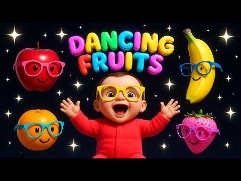 Dancing Fruit for Kids | Sensory Animation for Kids 4K | HDR 60fps