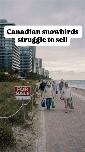 Canadian snowbirds are pulling out of South Florida. The numbers tell the full story. 📉 More than half of Canadian property owners in the U.S. want to sell within the next year. Online traffic from Canada on Realtor.com dropped 4.5 points year over year. Return flights from the U.S. to Canada are down 13%. Border car crossings fell 32%. Fewer Canadians are buying, and more are listing. That hits the condo market hardest because snowbirds have always gravitated toward condos. If you own a condo 
