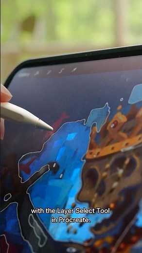 Layer Select Tool in Procreate