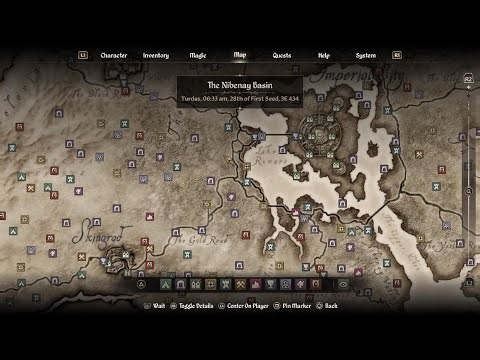 The Elder Scrolls IV: Oblivion Remastered My Mapped Locations So Far.