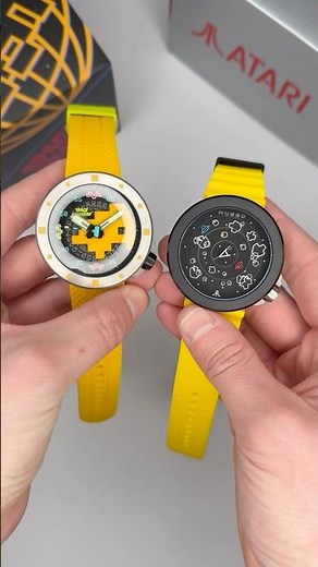 ‪@nubeowatches6792‬ Atari Asteroids vs. Space Invaders – Which Retro Gaming Watch Wins? 🎮⌚ #review