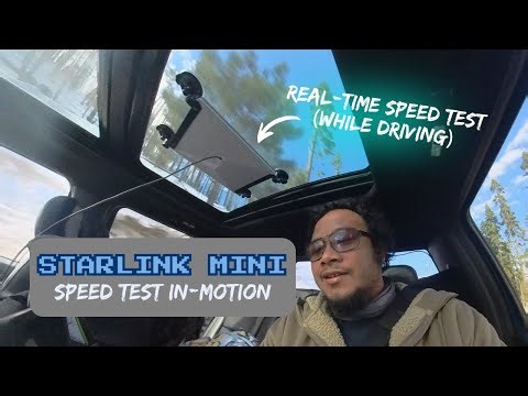 Starlink Mini Speed Test While DRIVING — Is This Even Possible?!