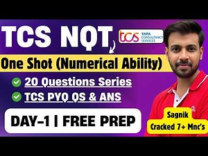 🔥TCS NQT 2026 - Numerical Ability One Shot | 20 QS Series | TCS Aptitude Questions & Answers 2026