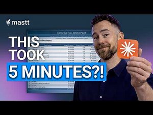 How to Build a Construction Cost Report Template in Excel with AI