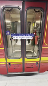 An unforgettable Alpine adventure, the Jungfrau Express takes you to the 'Top of Europe' in the stunning Swiss alps 🗻 Much of the route runs inside a tunnel, but the train pauses at dedicated viewing windows carved into the rock, offering a surreal glimpse of the ice fields and cliffs that surround the line. The train also serves as transport for more than just eager travellers, as it pulls chocolate from the bottom of the mountain to the @lindt shop located 11,332 feet above sea level! 🍫 Expe