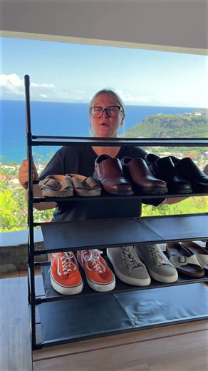 The Shoe Rack That Actually Works #amazonfinds #storage