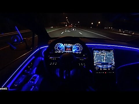 The New Mercedes EQE AMG Test Drive at NIGHT